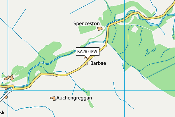 KA26 0SW map - OS VectorMap District (Ordnance Survey) KA26 0SW map - OS VectorMap District (Ordnance Survey)