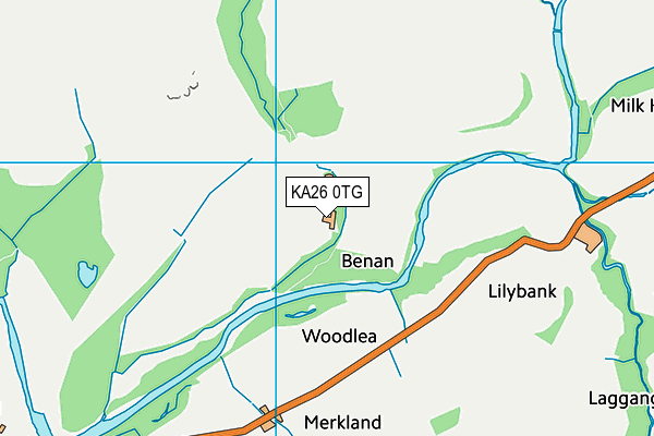KA26 0TG map - OS VectorMap District (Ordnance Survey) KA26 0TG map - OS VectorMap District (Ordnance Survey)