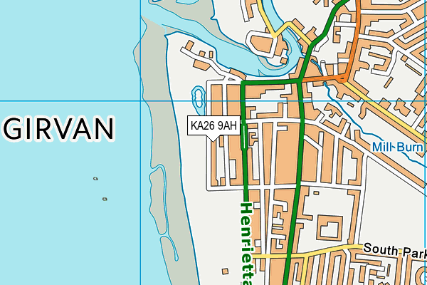 KA26 9AH map - OS VectorMap District (Ordnance Survey) KA26 9AH map - OS VectorMap District (Ordnance Survey)