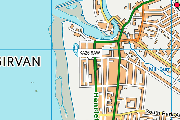 KA26 9AW map - OS VectorMap District (Ordnance Survey) KA26 9AW map - OS VectorMap District (Ordnance Survey)