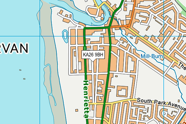 KA26 9BH map - OS VectorMap District (Ordnance Survey) KA26 9BH map - OS VectorMap District (Ordnance Survey)