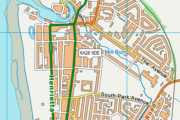 KA26 9DE map - OS VectorMap District (Ordnance Survey) KA26 9DE map - OS VectorMap District (Ordnance Survey)