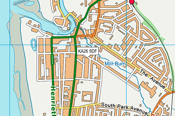 KA26 9DF map - OS VectorMap District (Ordnance Survey) KA26 9DF map - OS VectorMap District (Ordnance Survey)