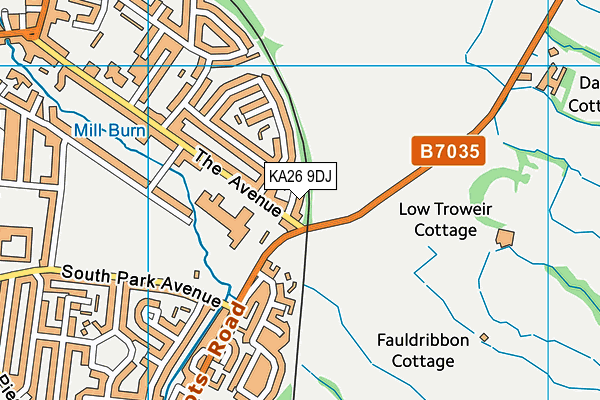 KA26 9DJ map - OS VectorMap District (Ordnance Survey) KA26 9DJ map - OS VectorMap District (Ordnance Survey)