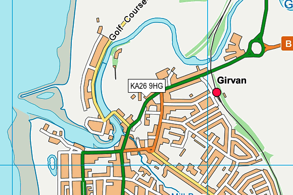 KA26 9HG map - OS VectorMap District (Ordnance Survey) KA26 9HG map - OS VectorMap District (Ordnance Survey)
