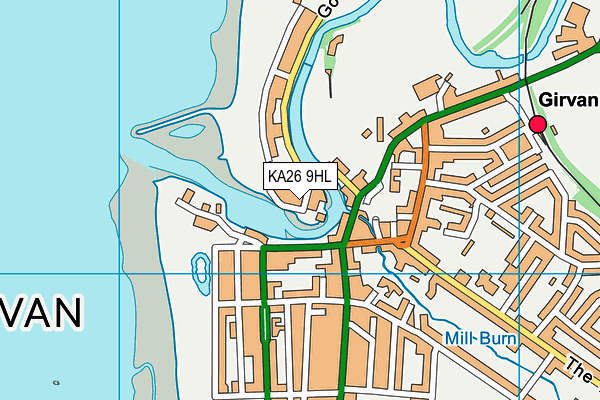 KA26 9HL map - OS VectorMap District (Ordnance Survey) KA26 9HL map - OS VectorMap District (Ordnance Survey)