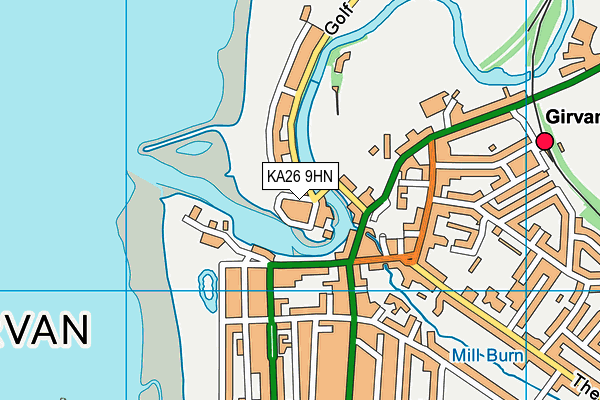 KA26 9HN map - OS VectorMap District (Ordnance Survey) KA26 9HN map - OS VectorMap District (Ordnance Survey)
