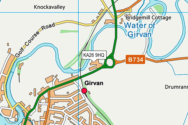 KA26 9HQ map - OS VectorMap District (Ordnance Survey) KA26 9HQ map - OS VectorMap District (Ordnance Survey)