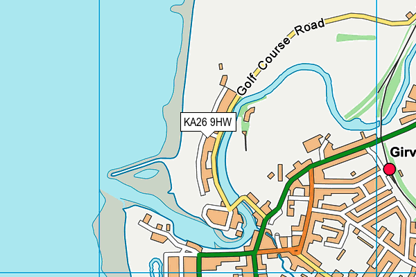 KA26 9HW map - OS VectorMap District (Ordnance Survey) KA26 9HW map - OS VectorMap District (Ordnance Survey)