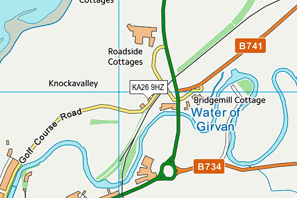 KA26 9HZ map - OS VectorMap District (Ordnance Survey) KA26 9HZ map - OS VectorMap District (Ordnance Survey)