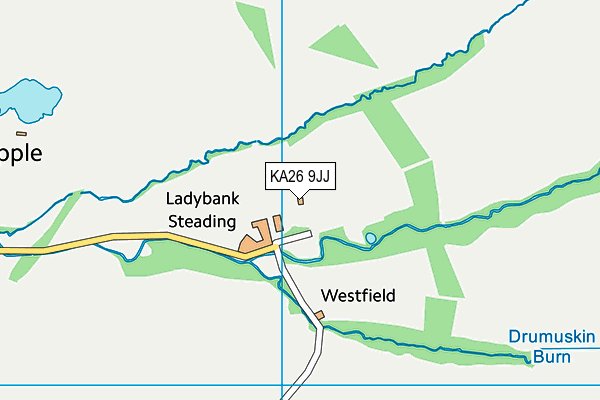 KA26 9JJ map - OS VectorMap District (Ordnance Survey) KA26 9JJ map - OS VectorMap District (Ordnance Survey)