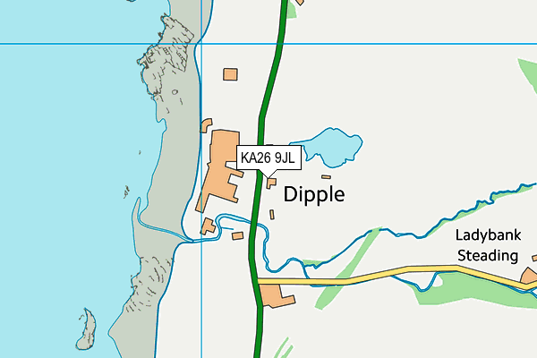 KA26 9JL map - OS VectorMap District (Ordnance Survey)