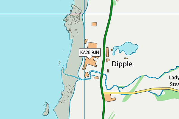 KA26 9JN map - OS VectorMap District (Ordnance Survey) KA26 9JN map - OS VectorMap District (Ordnance Survey)
