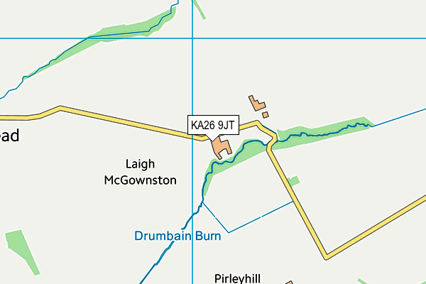 KA26 9JT map - OS VectorMap District (Ordnance Survey) KA26 9JT map - OS VectorMap District (Ordnance Survey)