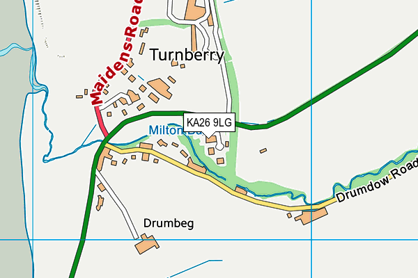 KA26 9LG map - OS VectorMap District (Ordnance Survey) KA26 9LG map - OS VectorMap District (Ordnance Survey)
