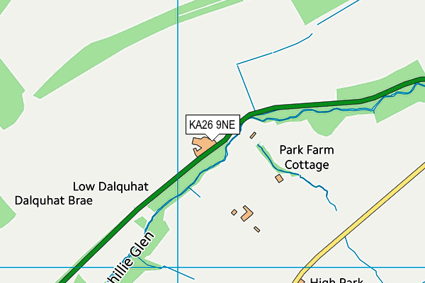 KA26 9NE map - OS VectorMap District (Ordnance Survey) KA26 9NE map - OS VectorMap District (Ordnance Survey)