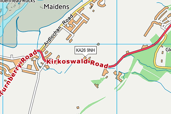 KA26 9NH map - OS VectorMap District (Ordnance Survey) KA26 9NH map - OS VectorMap District (Ordnance Survey)