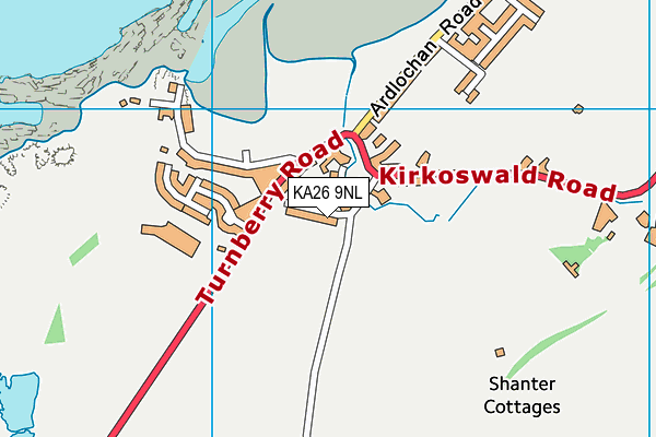 KA26 9NL map - OS VectorMap District (Ordnance Survey) KA26 9NL map - OS VectorMap District (Ordnance Survey)