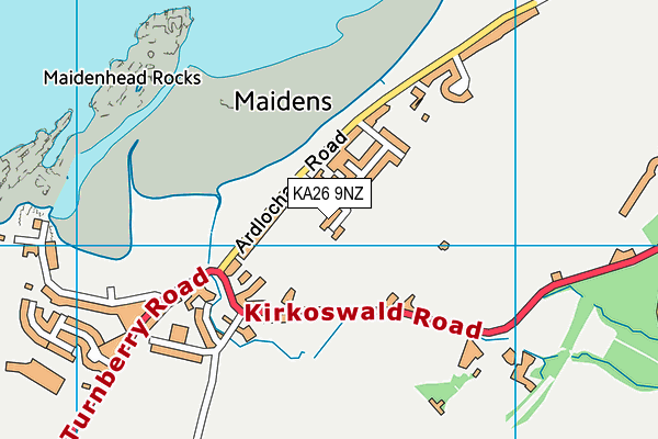 KA26 9NZ map - OS VectorMap District (Ordnance Survey) KA26 9NZ map - OS VectorMap District (Ordnance Survey)