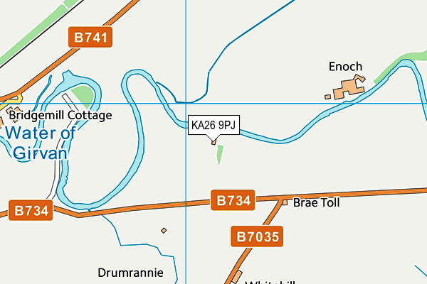 KA26 9PJ map - OS VectorMap District (Ordnance Survey) KA26 9PJ map - OS VectorMap District (Ordnance Survey)