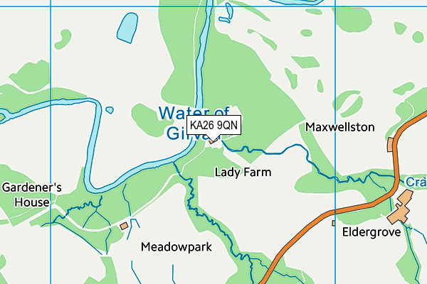 KA26 9QN map - OS VectorMap District (Ordnance Survey) KA26 9QN map - OS VectorMap District (Ordnance Survey)