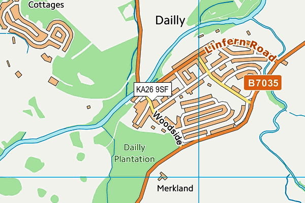 KA26 9SF map - OS VectorMap District (Ordnance Survey) KA26 9SF map - OS VectorMap District (Ordnance Survey)