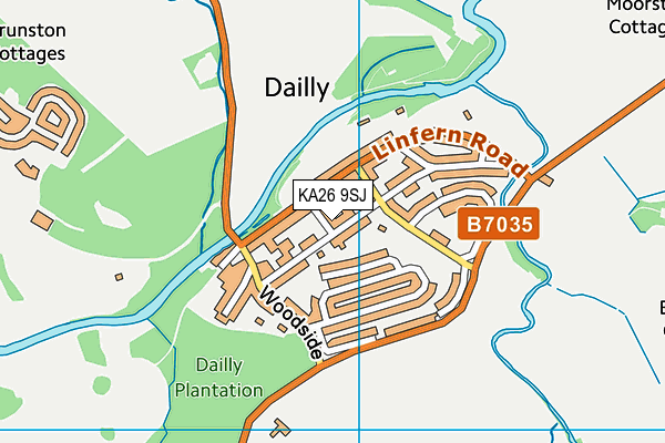 KA26 9SJ map - OS VectorMap District (Ordnance Survey) KA26 9SJ map - OS VectorMap District (Ordnance Survey)