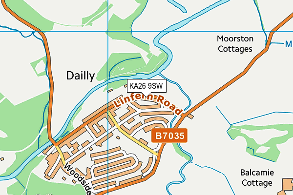 KA26 9SW map - OS VectorMap District (Ordnance Survey) KA26 9SW map - OS VectorMap District (Ordnance Survey)