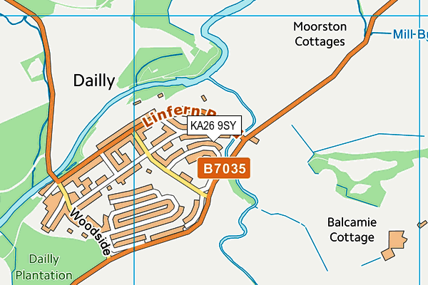 KA26 9SY map - OS VectorMap District (Ordnance Survey) KA26 9SY map - OS VectorMap District (Ordnance Survey)