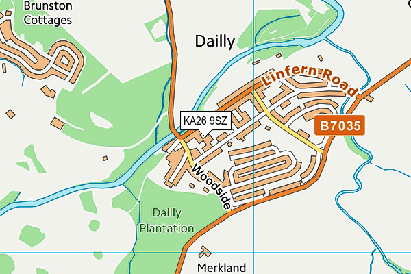 KA26 9SZ map - OS VectorMap District (Ordnance Survey) KA26 9SZ map - OS VectorMap District (Ordnance Survey)