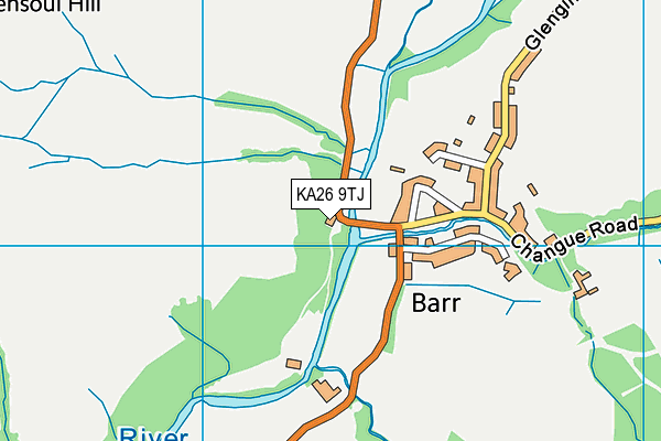 KA26 9TJ map - OS VectorMap District (Ordnance Survey) KA26 9TJ map - OS VectorMap District (Ordnance Survey)