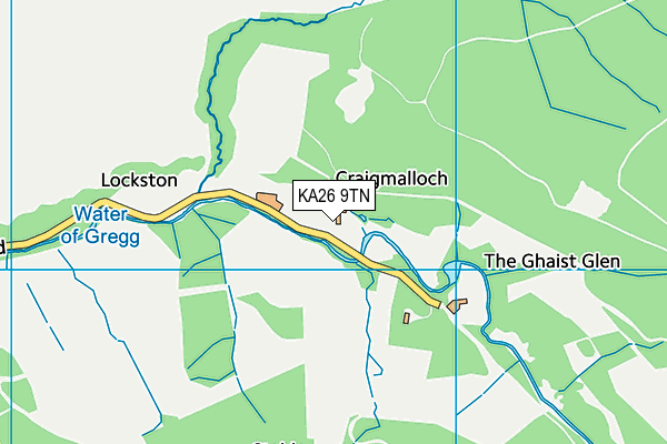KA26 9TN map - OS VectorMap District (Ordnance Survey) KA26 9TN map - OS VectorMap District (Ordnance Survey)