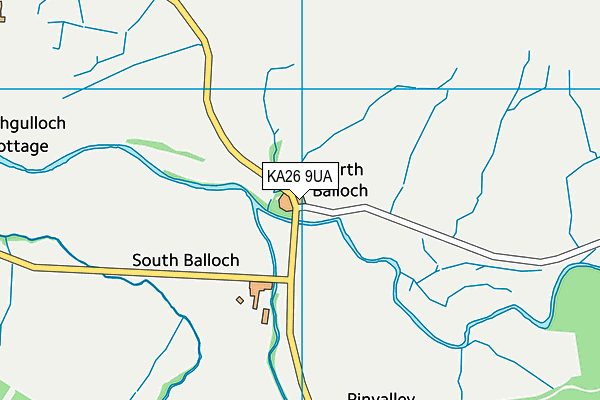 KA26 9UA map - OS VectorMap District (Ordnance Survey) KA26 9UA map - OS VectorMap District (Ordnance Survey)