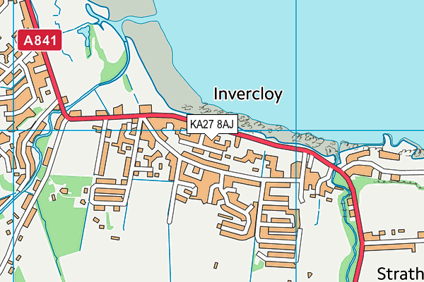 KA27 8AJ map - OS VectorMap District (Ordnance Survey) KA27 8AJ map - OS VectorMap District (Ordnance Survey)