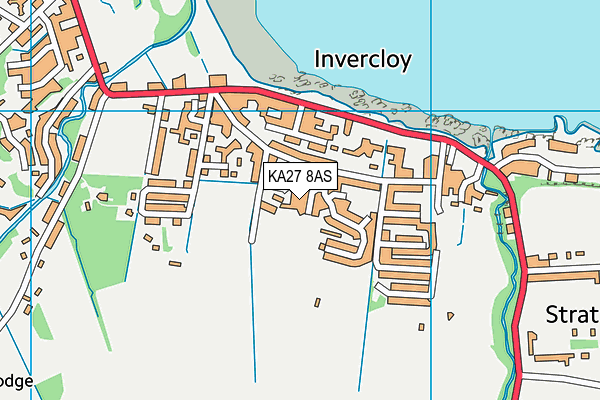 KA27 8AS map - OS VectorMap District (Ordnance Survey) KA27 8AS map - OS VectorMap District (Ordnance Survey)
