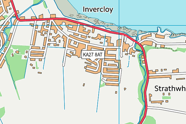 KA27 8AT map - OS VectorMap District (Ordnance Survey) KA27 8AT map - OS VectorMap District (Ordnance Survey)