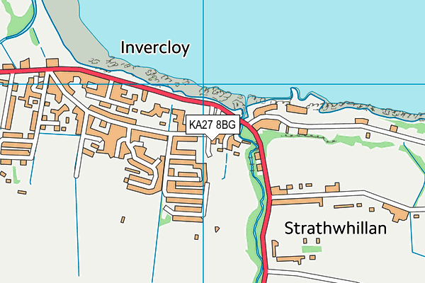 KA27 8BG map - OS VectorMap District (Ordnance Survey) KA27 8BG map - OS VectorMap District (Ordnance Survey)