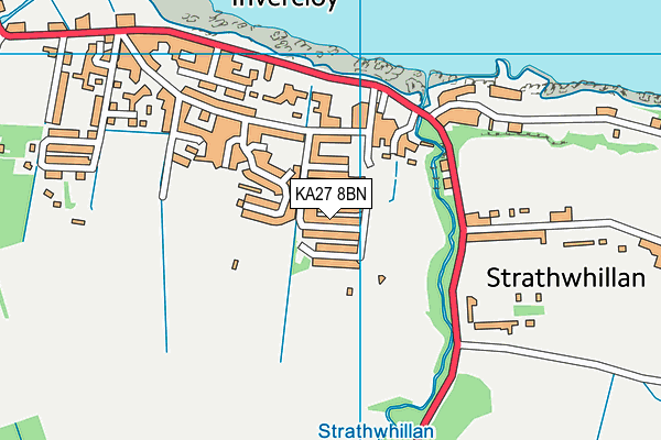 KA27 8BN map - OS VectorMap District (Ordnance Survey) KA27 8BN map - OS VectorMap District (Ordnance Survey)