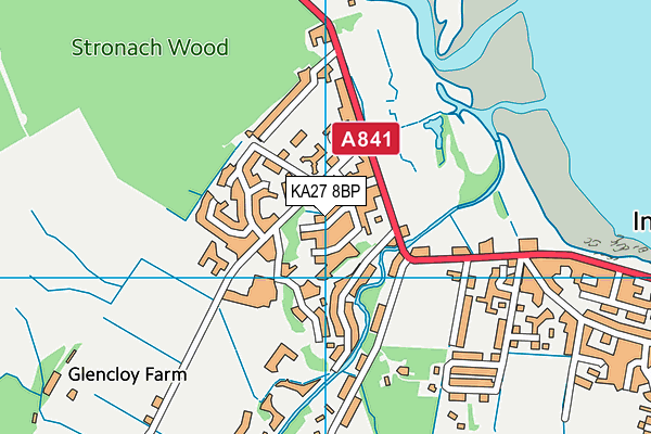 KA27 8BP map - OS VectorMap District (Ordnance Survey) KA27 8BP map - OS VectorMap District (Ordnance Survey)