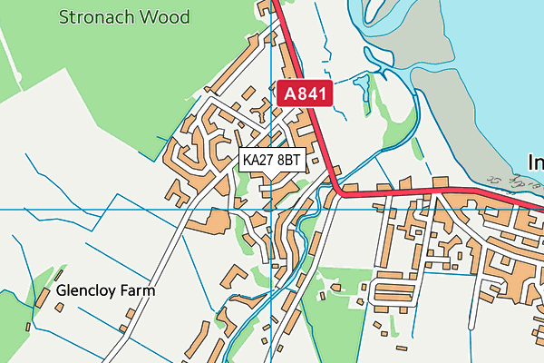 KA27 8BT map - OS VectorMap District (Ordnance Survey) KA27 8BT map - OS VectorMap District (Ordnance Survey)