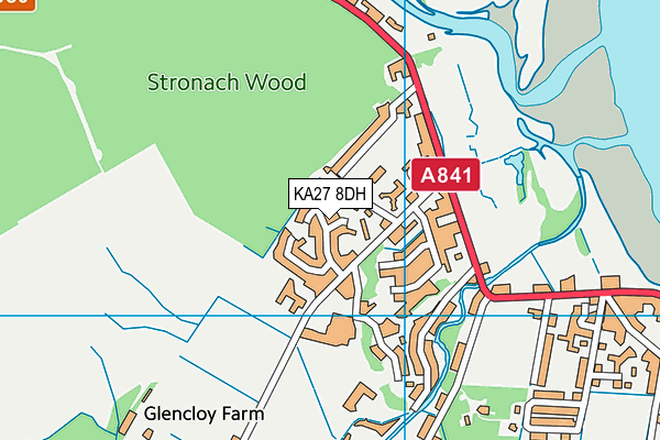 KA27 8DH map - OS VectorMap District (Ordnance Survey) KA27 8DH map - OS VectorMap District (Ordnance Survey)