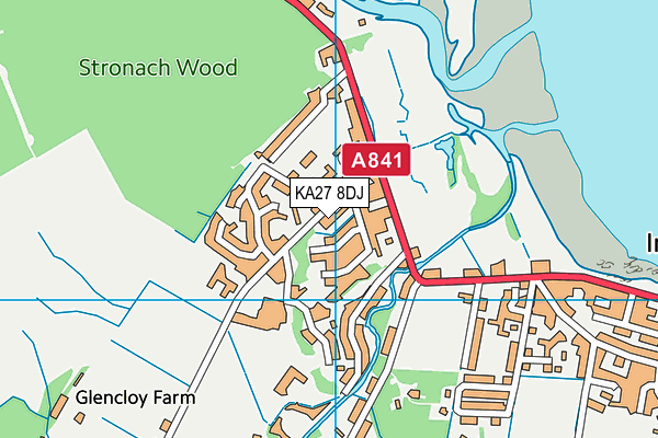 KA27 8DJ map - OS VectorMap District (Ordnance Survey) KA27 8DJ map - OS VectorMap District (Ordnance Survey)