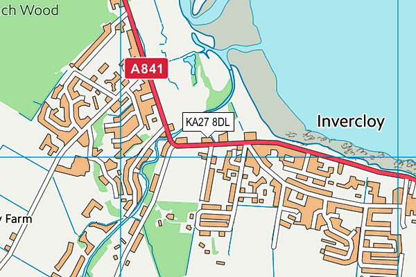 KA27 8DL map - OS VectorMap District (Ordnance Survey) KA27 8DL map - OS VectorMap District (Ordnance Survey)
