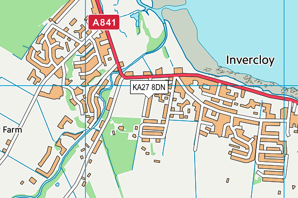 KA27 8DN map - OS VectorMap District (Ordnance Survey) KA27 8DN map - OS VectorMap District (Ordnance Survey)