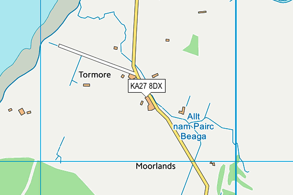 KA27 8DX map - OS VectorMap District (Ordnance Survey) KA27 8DX map - OS VectorMap District (Ordnance Survey)
