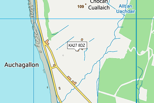 KA27 8DZ map - OS VectorMap District (Ordnance Survey) KA27 8DZ map - OS VectorMap District (Ordnance Survey)