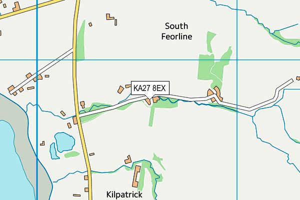 KA27 8EX map - OS VectorMap District (Ordnance Survey) KA27 8EX map - OS VectorMap District (Ordnance Survey)