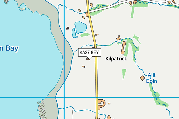 KA27 8EY map - OS VectorMap District (Ordnance Survey) KA27 8EY map - OS VectorMap District (Ordnance Survey)