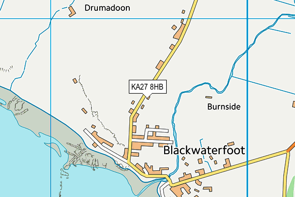 KA27 8HB map - OS VectorMap District (Ordnance Survey) KA27 8HB map - OS VectorMap District (Ordnance Survey)