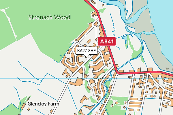 KA27 8HF map - OS VectorMap District (Ordnance Survey) KA27 8HF map - OS VectorMap District (Ordnance Survey)